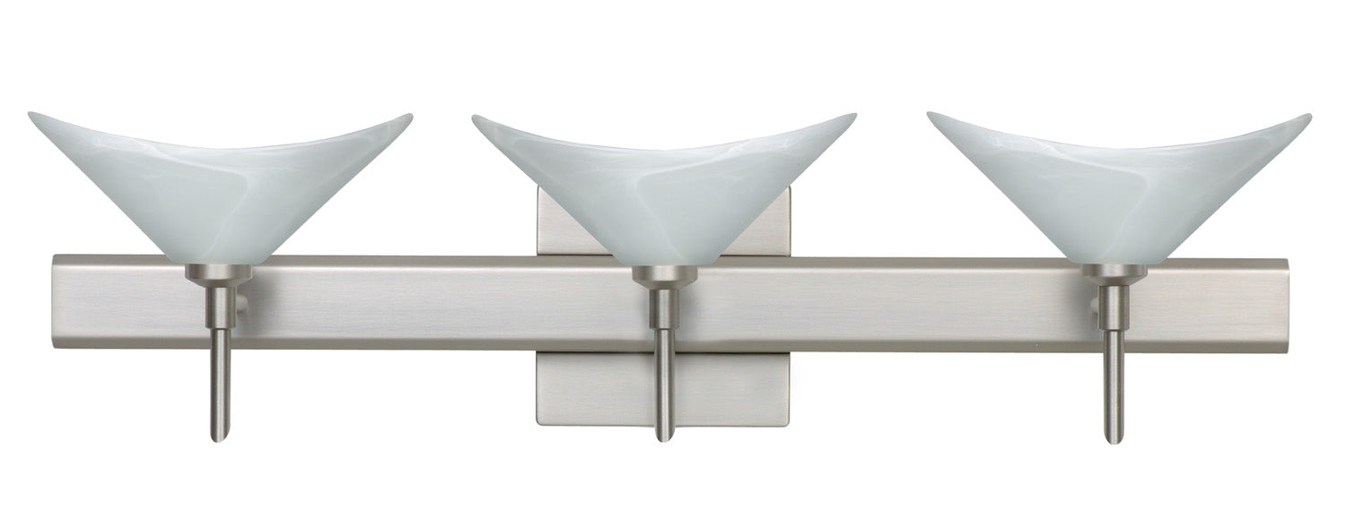 Besa 3SW-191352-SN-SQ Wall Sconce, Satin Nickel