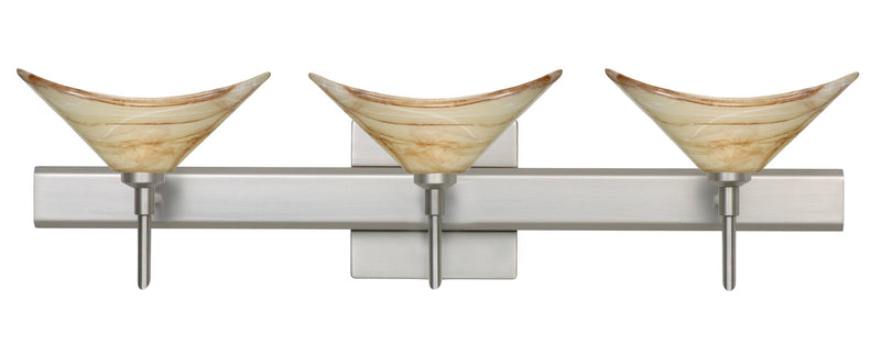 Besa 3SW-191383-SN-SQ Wall Sconce, Satin Nickel