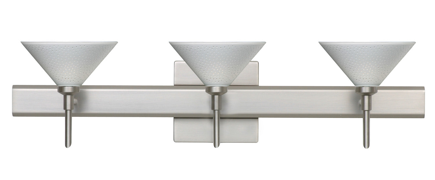 Besa 3SW-282453-SN-SQ Wall Sconce, Satin Nickel