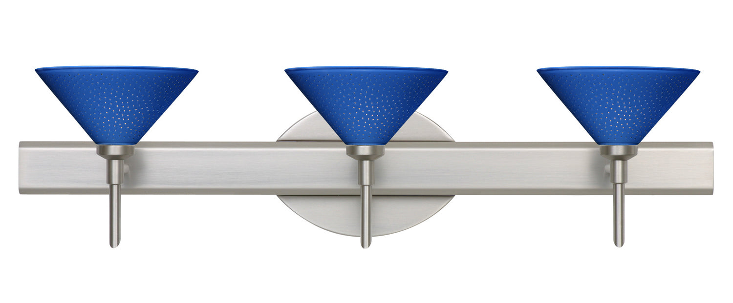 Besa 3SW-282484-SN Wall Sconce, Satin Nickel