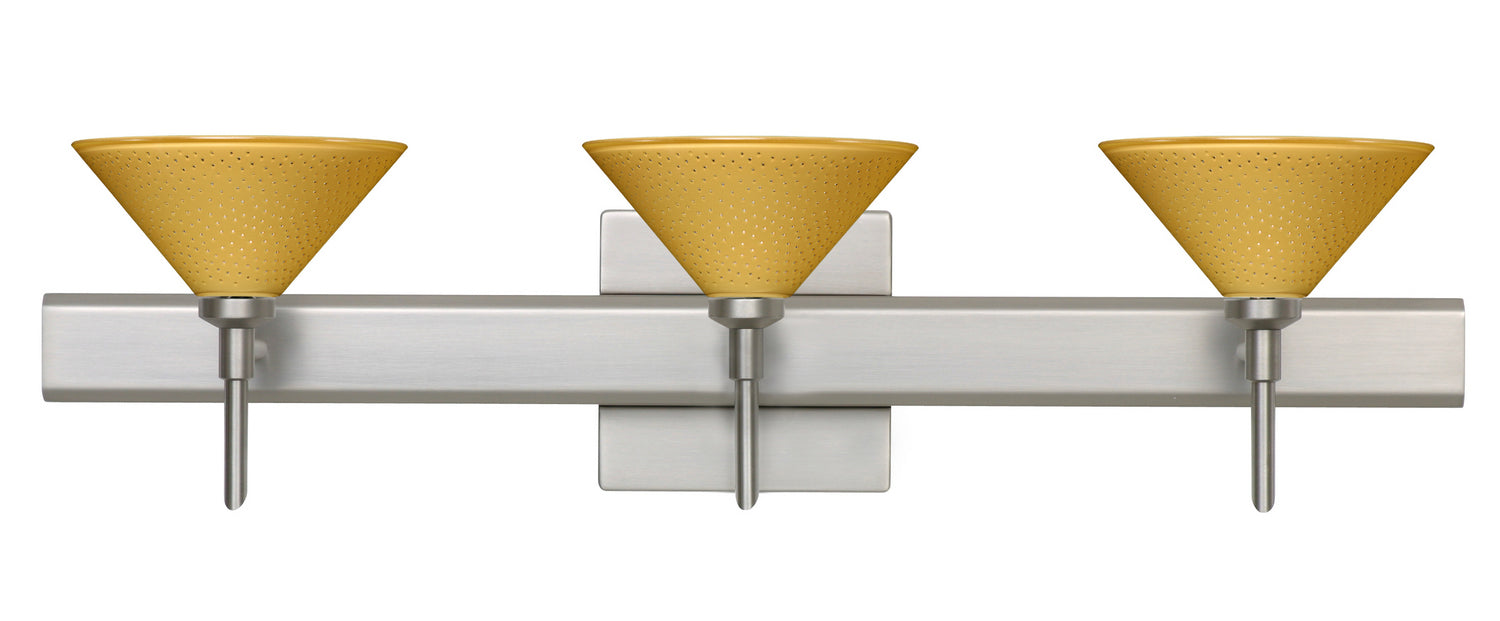 Besa 3SW-282490-SN-SQ Wall Sconce, Satin Nickel