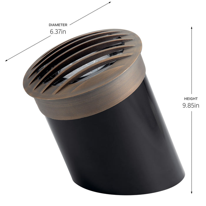 Kichler 15508CBR One Light Well Rockguard, Centennial Brass