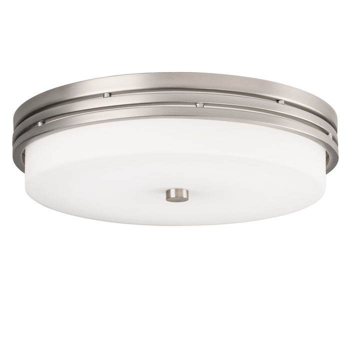 Kichler 42380NILEDR LED Flush Mount, Brushed Nickel