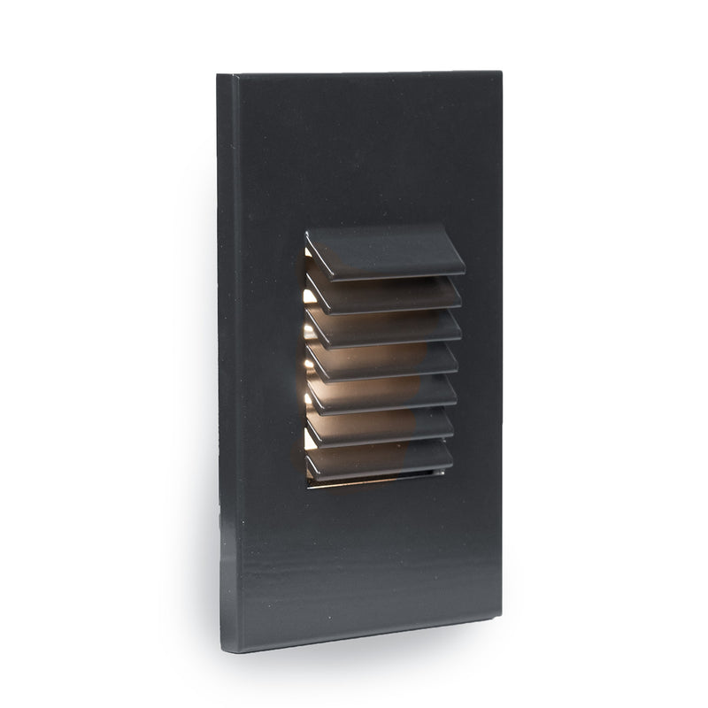 W.A.C. Lighting 4061-AMBK LED Step and Wall Light, Black On Aluminum