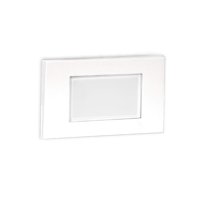 W.A.C. Lighting 4071-AMWT LED Step and Wall Light, White On Aluminum