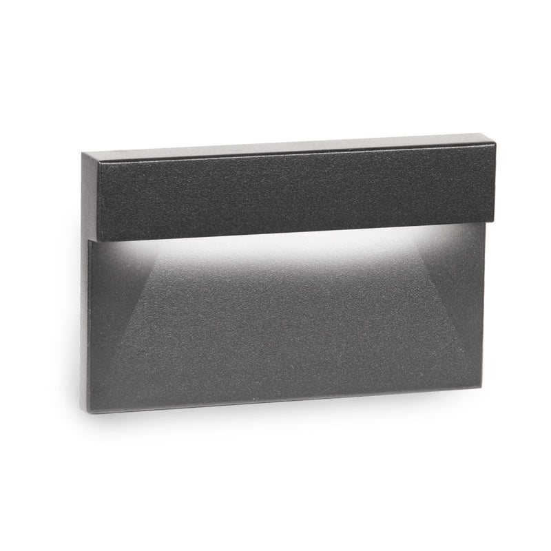 W.A.C. Lighting 4091-27BK LED Step and Wall Light, Black On Aluminum