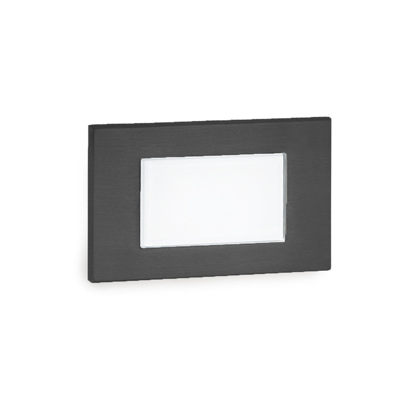 W.A.C. Lighting WL-LED130F-AM-BK LED Step and Wall Light, Black On Aluminum