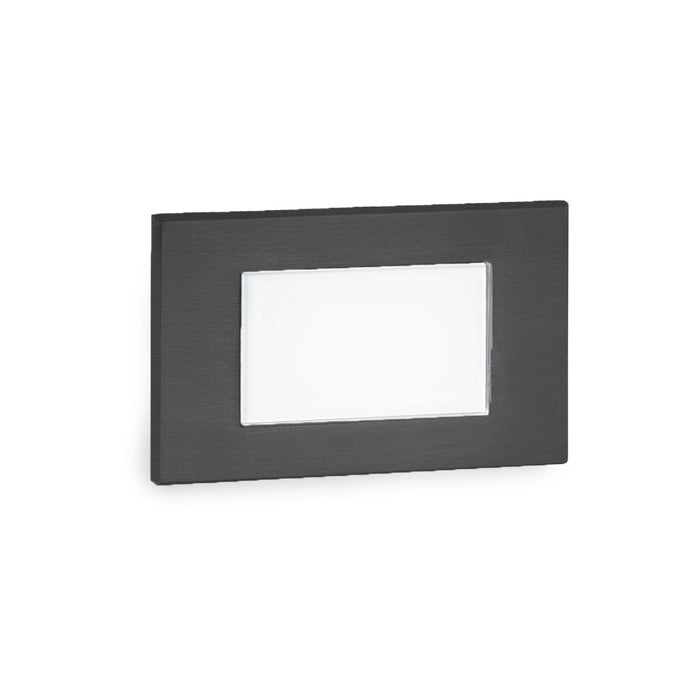 W.A.C. Lighting WL-LED130F-C-BK LED Step and Wall Light, Black On Aluminum