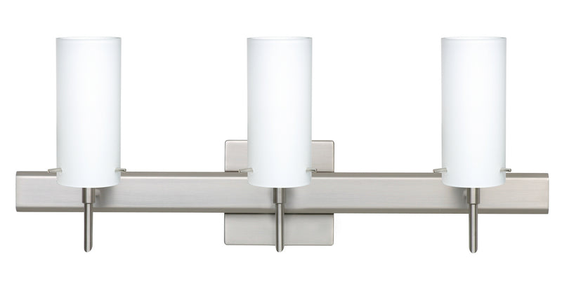 Besa 3SW-440307-SN-SQ Wall Sconce, Satin Nickel