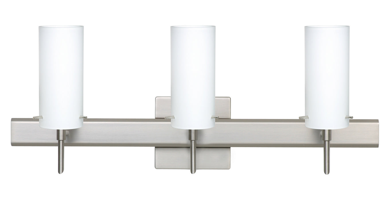 Besa 3SW-440307-SN-SQ Wall Sconce, Satin Nickel