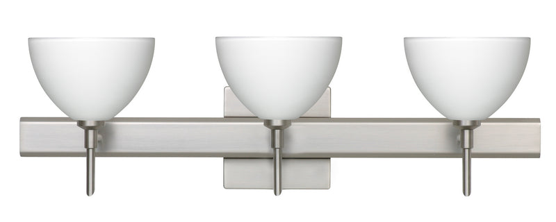 Besa 3SW-467907-SN-SQ Wall Sconce, Satin Nickel
