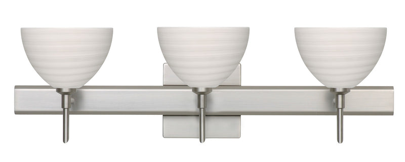 Besa 3SW-4679KR-SN-SQ Wall Sconce, Satin Nickel