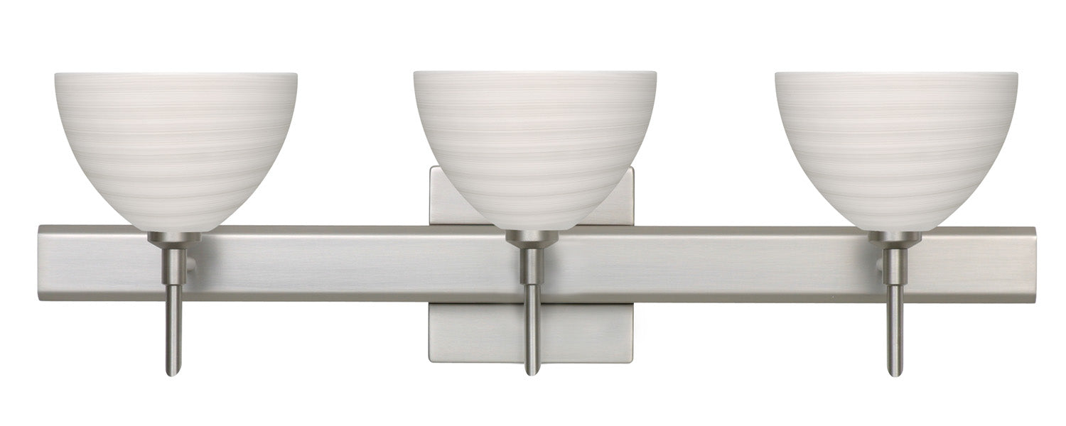 Besa 3SW-4679KR-SN-SQ Wall Sconce, Satin Nickel