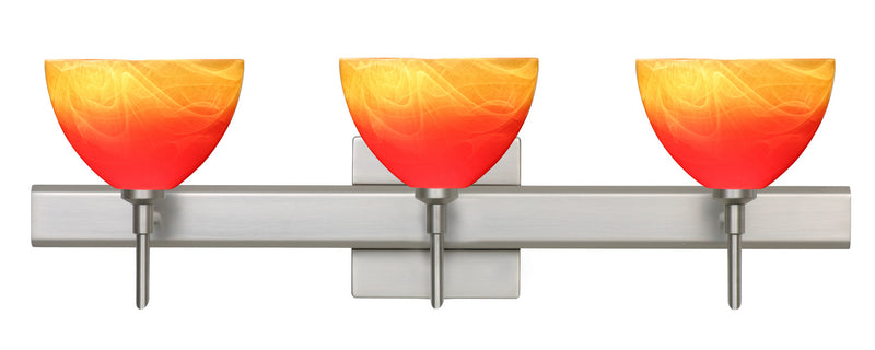 Besa 3SW-4679SL-SN-SQ Wall Sconce, Satin Nickel