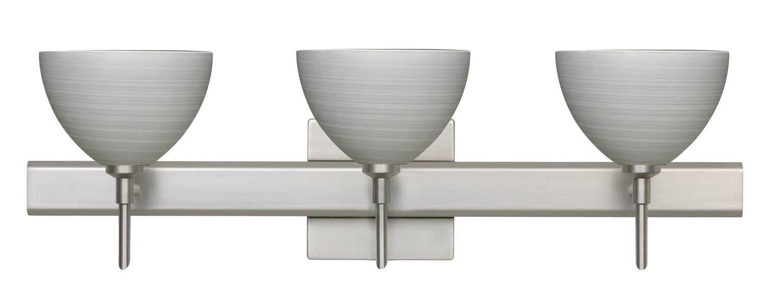 Besa 3SW-4679TN-SN-SQ Wall Sconce, Satin Nickel