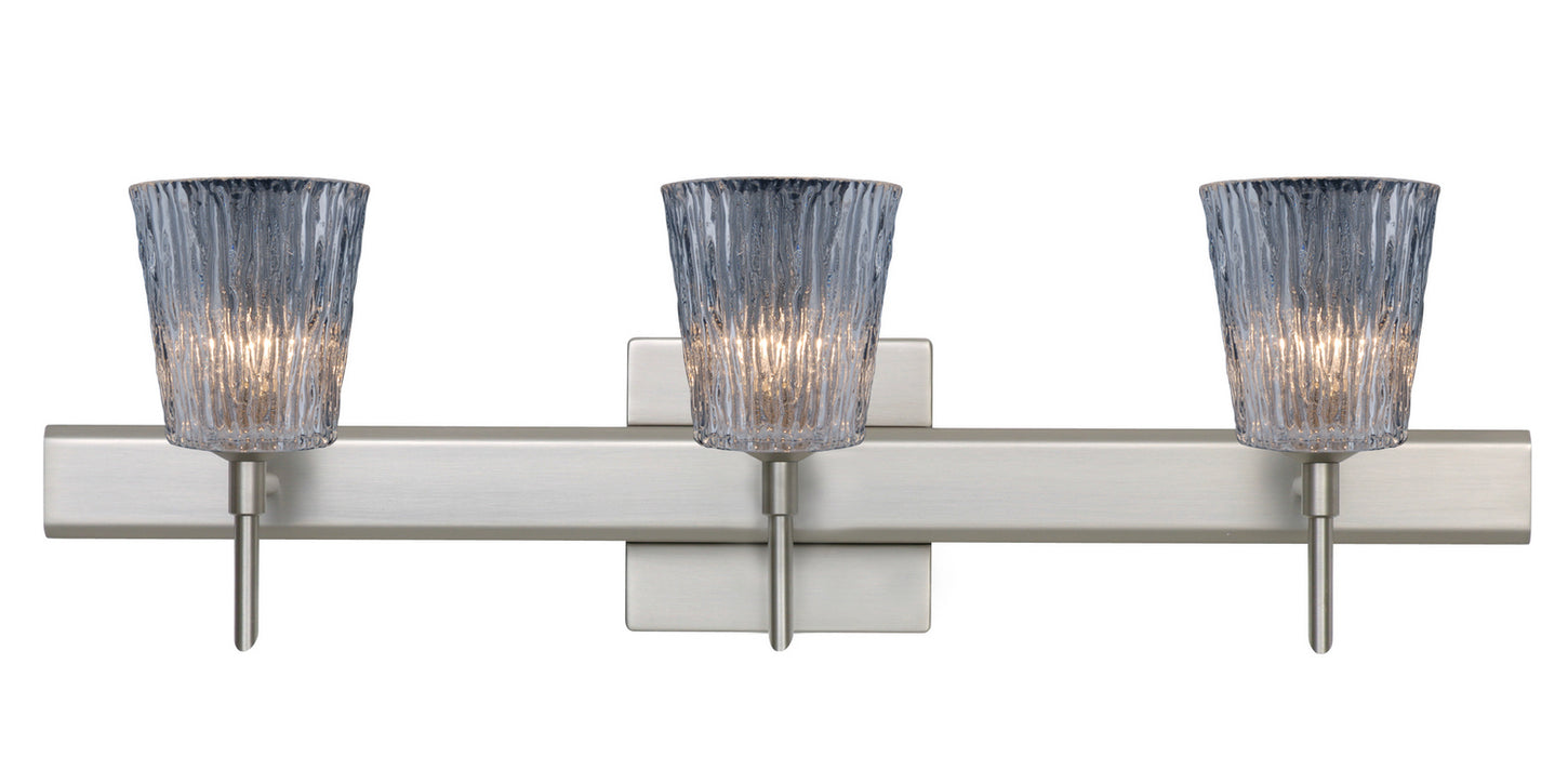 Besa 3SW-512500-SN-SQ Wall Sconce, Satin Nickel