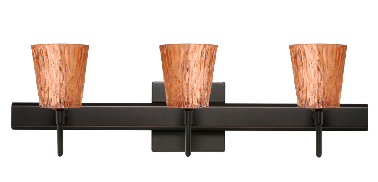Besa 3SW-5125CF-BR-SQ Wall Sconce, Bronze