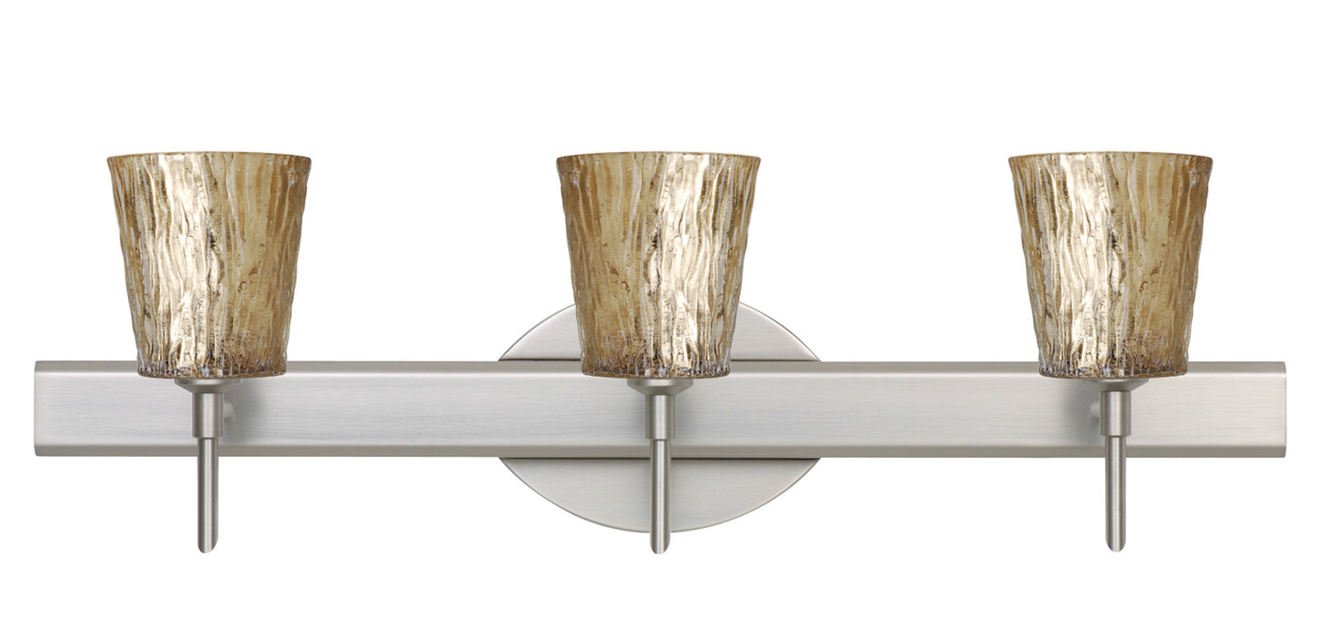 Besa 3SW-5125GF-SN Wall Sconce, Satin Nickel