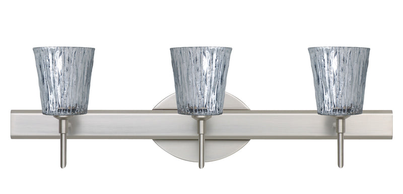 Besa 3SW-5125SF-SN Wall Sconce, Satin Nickel