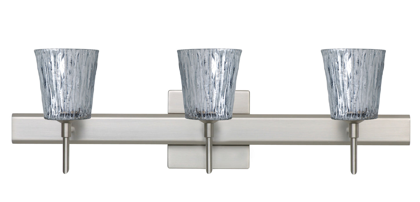 Besa 3SW-5125SF-SN-SQ Wall Sconce, Satin Nickel