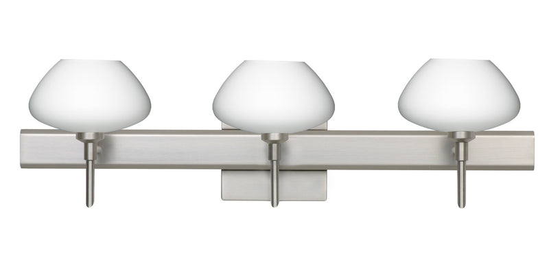 Besa 3SW-541007-SN-SQ Wall Sconce, Satin Nickel