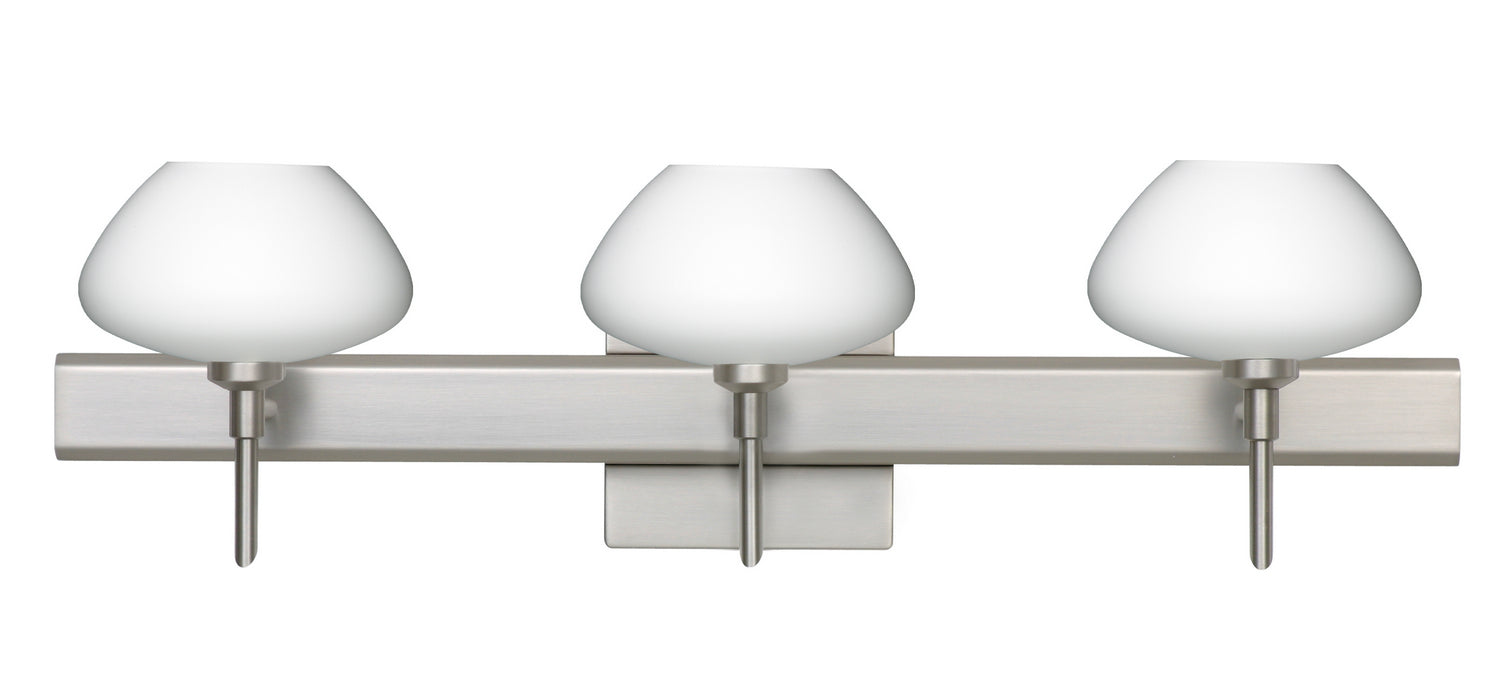 Besa 3SW-541007-SN-SQ Wall Sconce, Satin Nickel