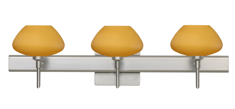 Besa 3SW-541080-SN-SQ Wall Sconce, Satin Nickel