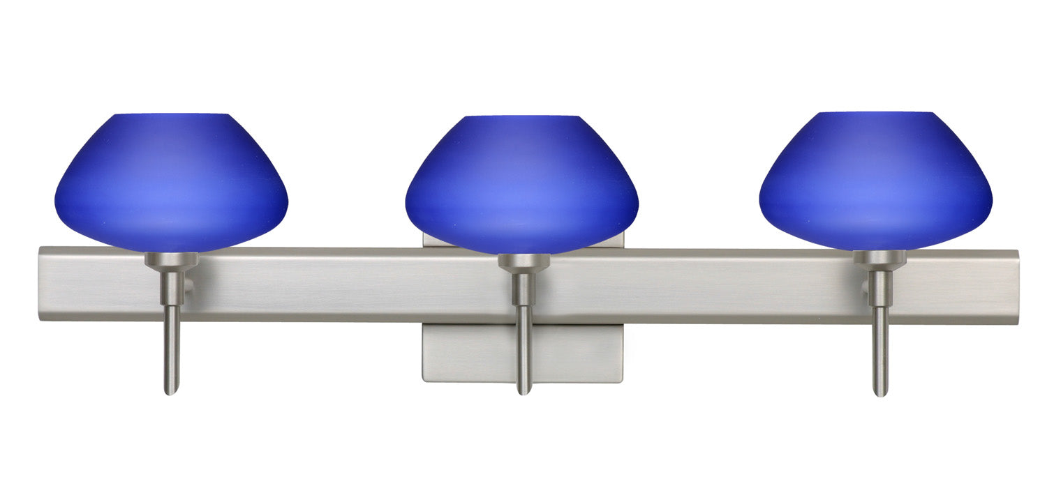 Besa 3SW-541087-SN-SQ Wall Sconce, Satin Nickel