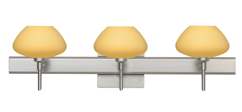 Besa 3SW-5410VM-SN-SQ Wall Sconce, Satin Nickel