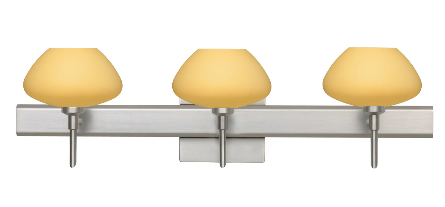 Besa 3SW-5410VM-SN-SQ Wall Sconce, Satin Nickel