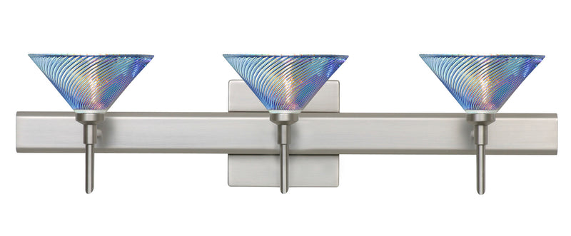 Besa 3SW-550493-SN-SQ Wall Sconce, Satin Nickel