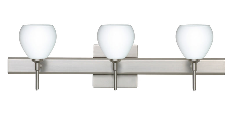 Besa 3SW-560507-SN-SQ Wall Sconce, Satin Nickel