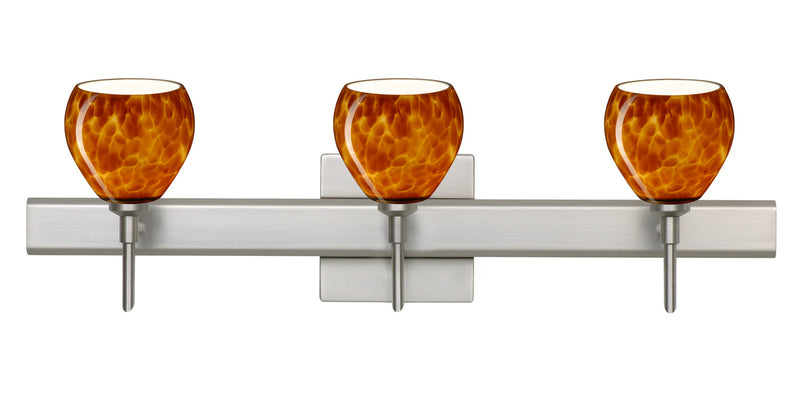 Besa 3SW-560518-SN-SQ Wall Sconce, Satin Nickel