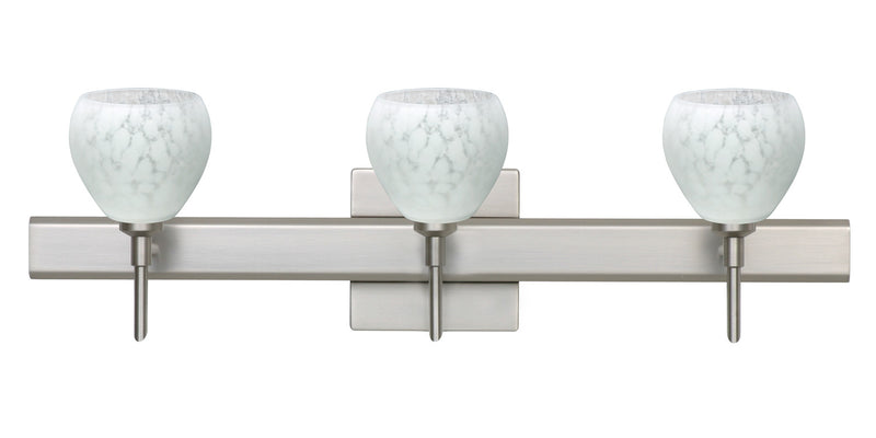Besa 3SW-560519-SN-SQ Wall Sconce, Satin Nickel