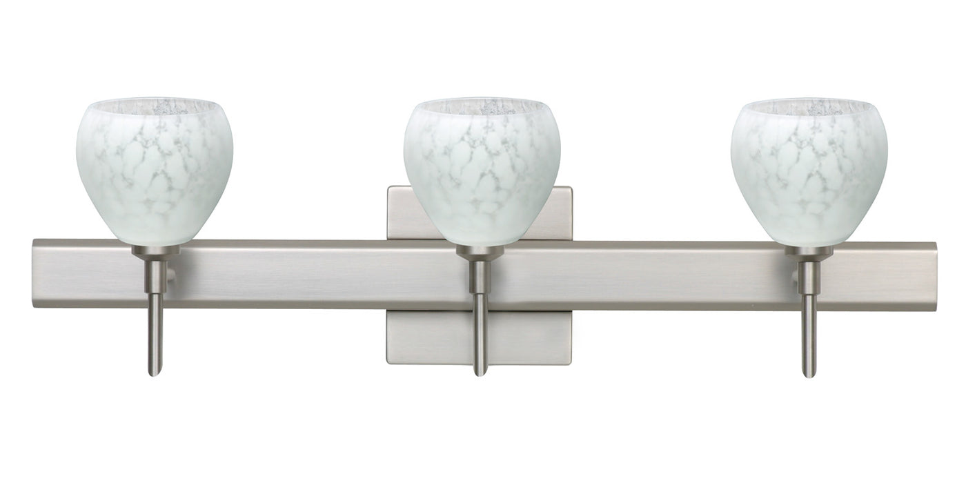 Besa 3SW-560519-SN-SQ Wall Sconce, Satin Nickel