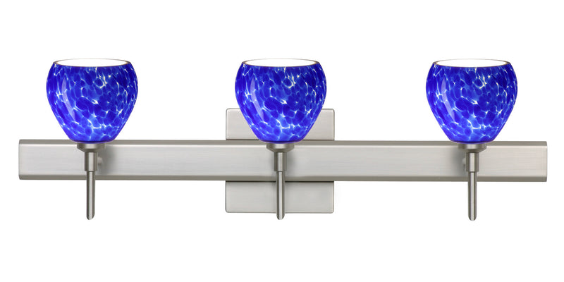 Besa 3SW-560586-SN-SQ Wall Sconce, Satin Nickel