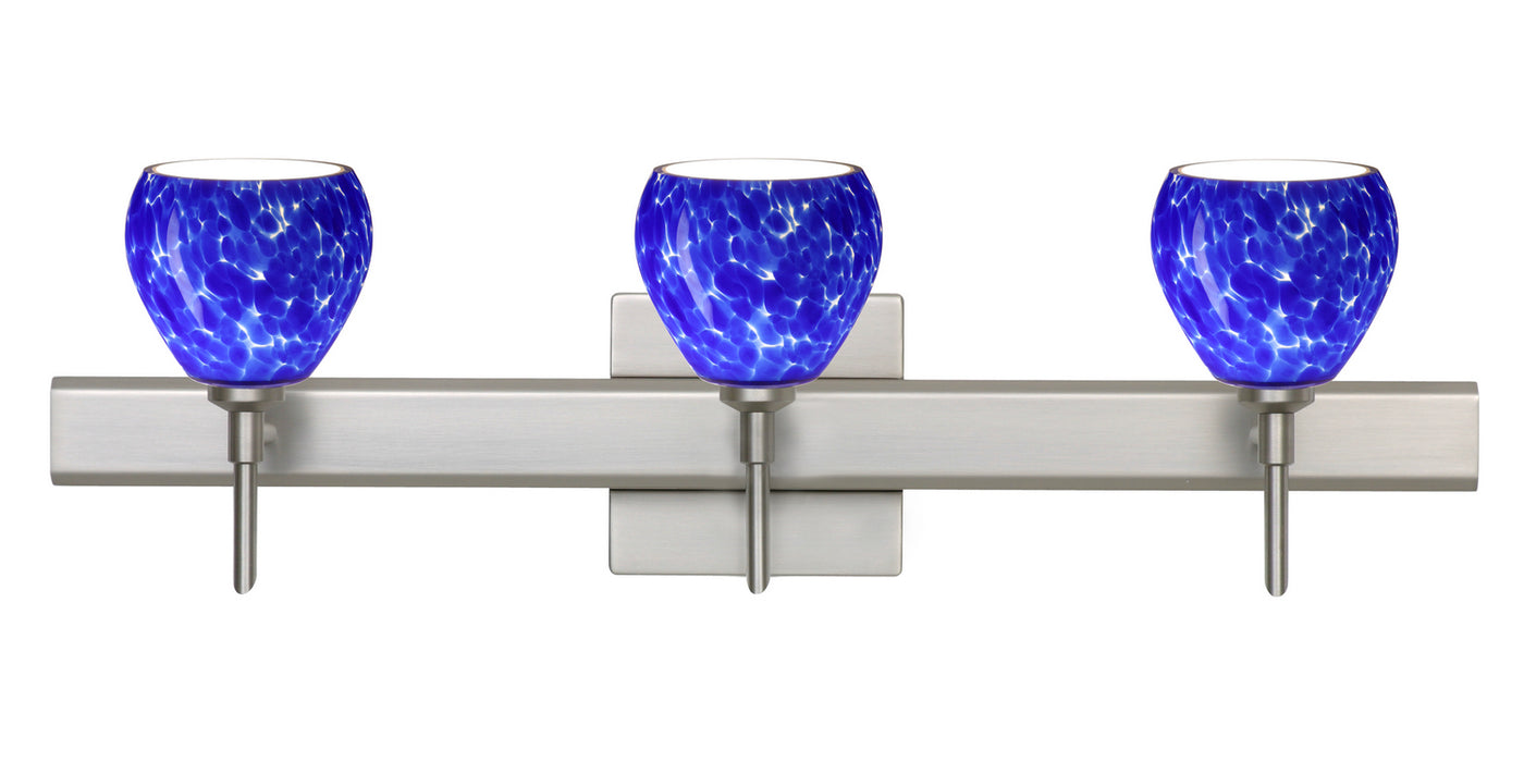 Besa 3SW-560586-SN-SQ Wall Sconce, Satin Nickel