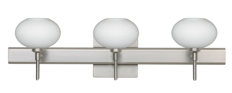 Besa 3SW-561207-SN-SQ Wall Sconce, Satin Nickel