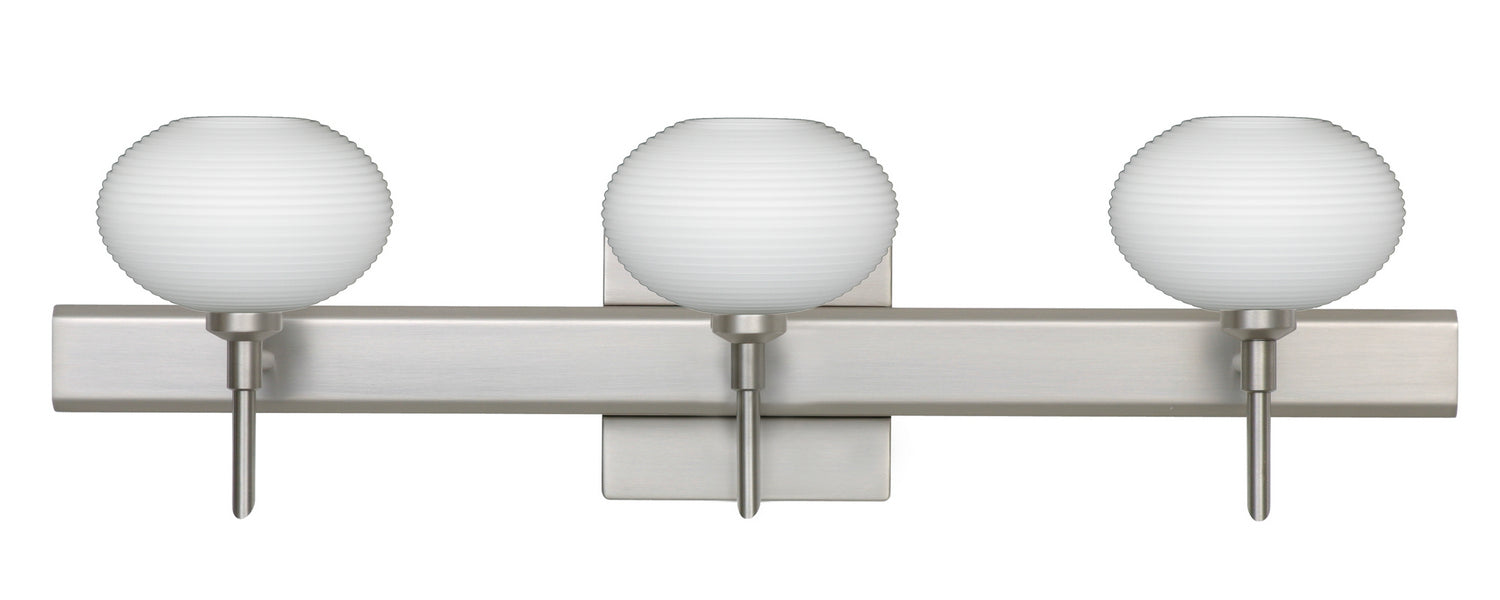 Besa 3SW-561207-SN-SQ Wall Sconce, Satin Nickel