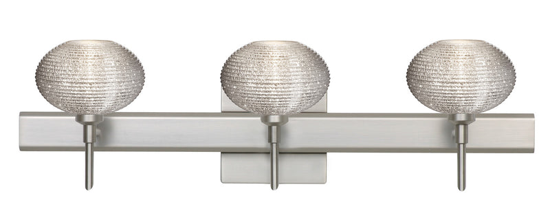 Besa 3SW-5612GL-SN-SQ Wall Sconce, Satin Nickel