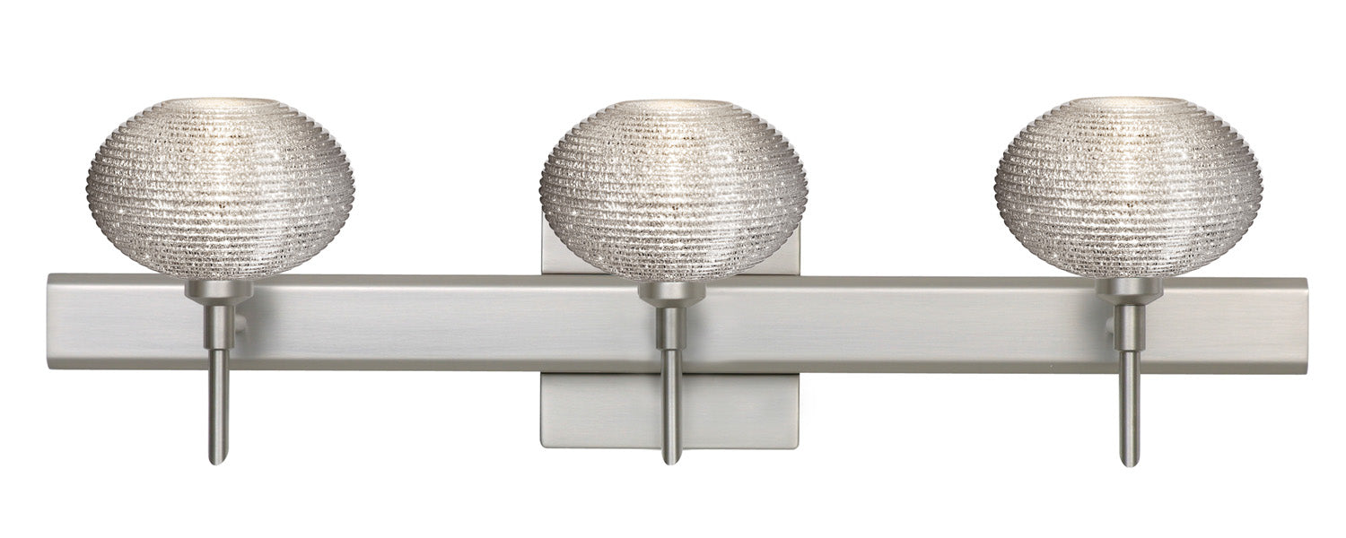 Besa 3SW-5612GL-SN-SQ Wall Sconce, Satin Nickel