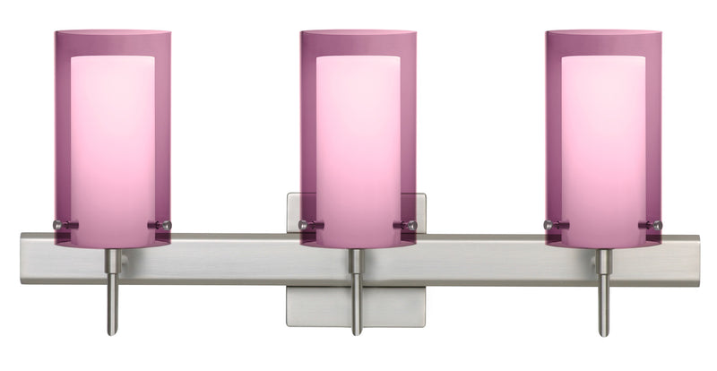Besa 3SW-A44007-SN-SQ Wall Sconce, Satin Nickel
