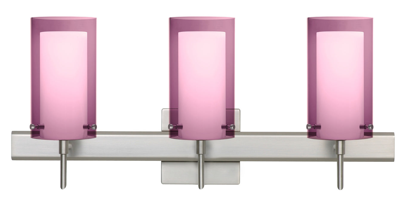 Besa 3SW-A44007-SN-SQ Wall Sconce, Satin Nickel