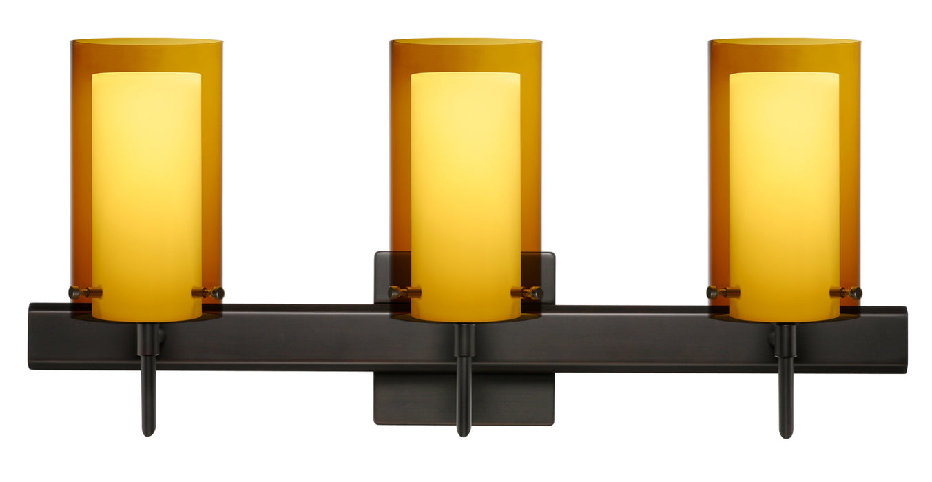 Besa 3SW-G44007-BR-SQ Wall Sconce, Bronze