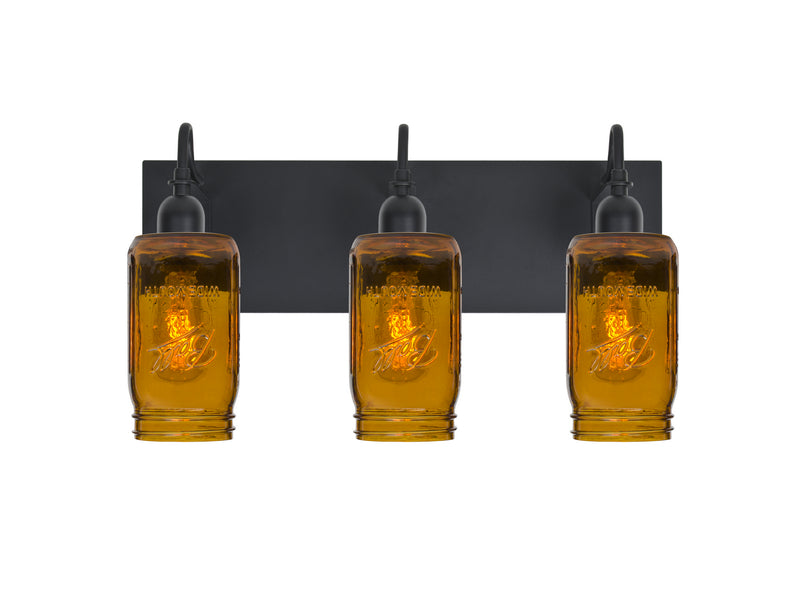 Besa 3WG-MILO4AM-EDIL-BK Vanity, Black
