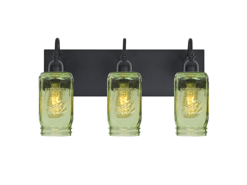 Besa 3WG-MILO4GR-EDIL-BK Vanity, Black