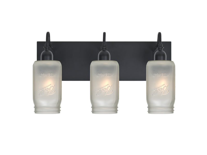 Besa 3WG-MILO4WF-BK Vanity, Black