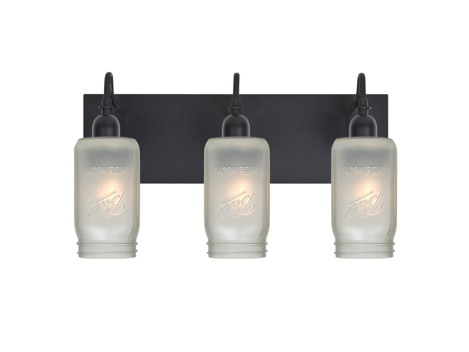 Besa 3WG-MILO4WF-BK Vanity, Black