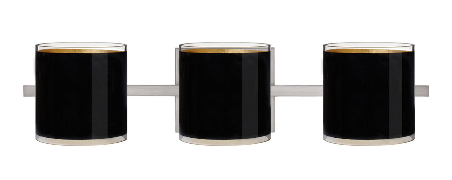 Besa 3WS-7180GF-SN Wall Sconce, Satin Nickel