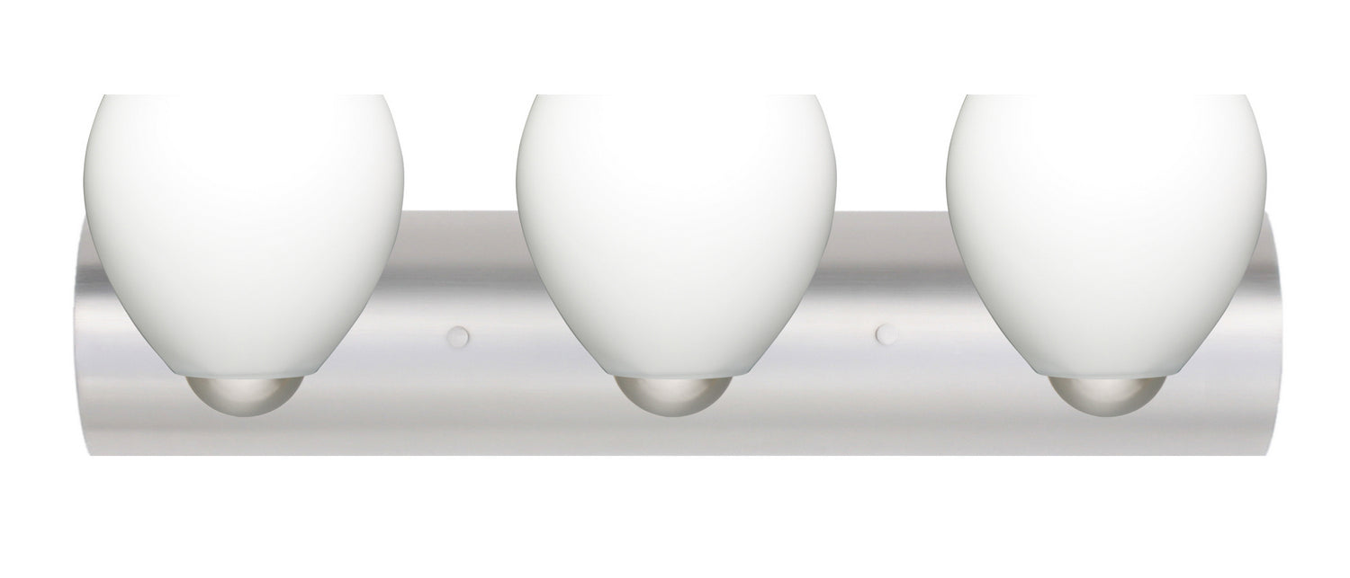Besa 3WZ-412207-LED-SN Wall Sconce, Satin Nickel
